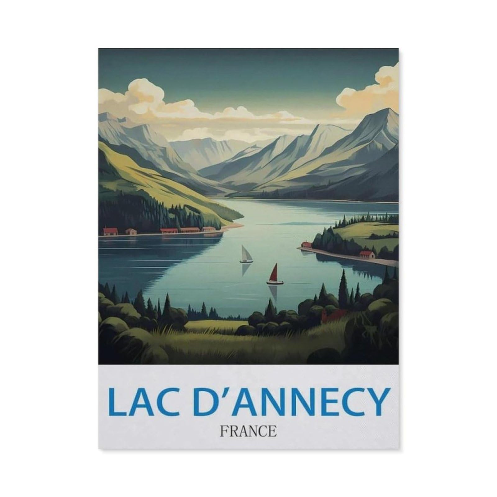 BEAYODKP Diamond Painting Kits for Adults and Kids，Lac D'annecy France