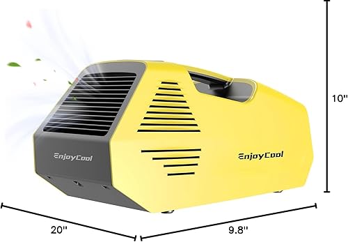 Miniatura 9 de Aire acondicionado portátil, bajo consumo de energía de 220 W, 24 V CC, aire acondicionado de tienda de campaña 2380BTU, CA de enfriamiento rápido