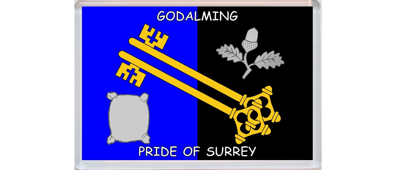 Baked Bean Store Godalming- Pride Of Surrey Flag - Jumbo Fridge Magnet
