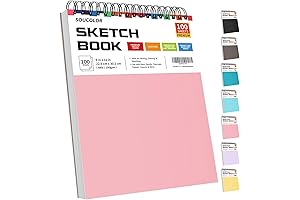 Soucolor Sketchbook for Women - Pink Pastel