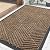Smiry Front Door Mat Outside Entrance, Heavy Duty Natural Rubber Mat, Sturdy Trap Dirt and Moisture Indoor Outdoor Door Mat, Easy Clean Low Profile Doormat Outdoor Entrance, 29.5x17 Inch, Brown