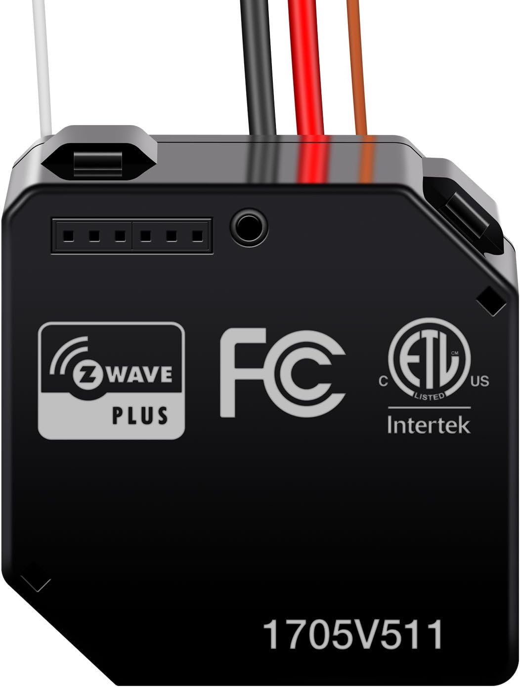 ENERWAVE Z-Wave Plus Relay, Hidden Smart Switch Wireless Remote Control to Lights and Ceiling Fans, 120-277VAC, 10A, Neutral Wire Required, ZWN-RSM1-PLUS, Black