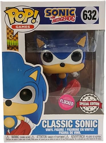 Miniatura 8 de Funko Sonic The Hedgehog - Erizo clásico corriendo flocado (exclusivo) #632