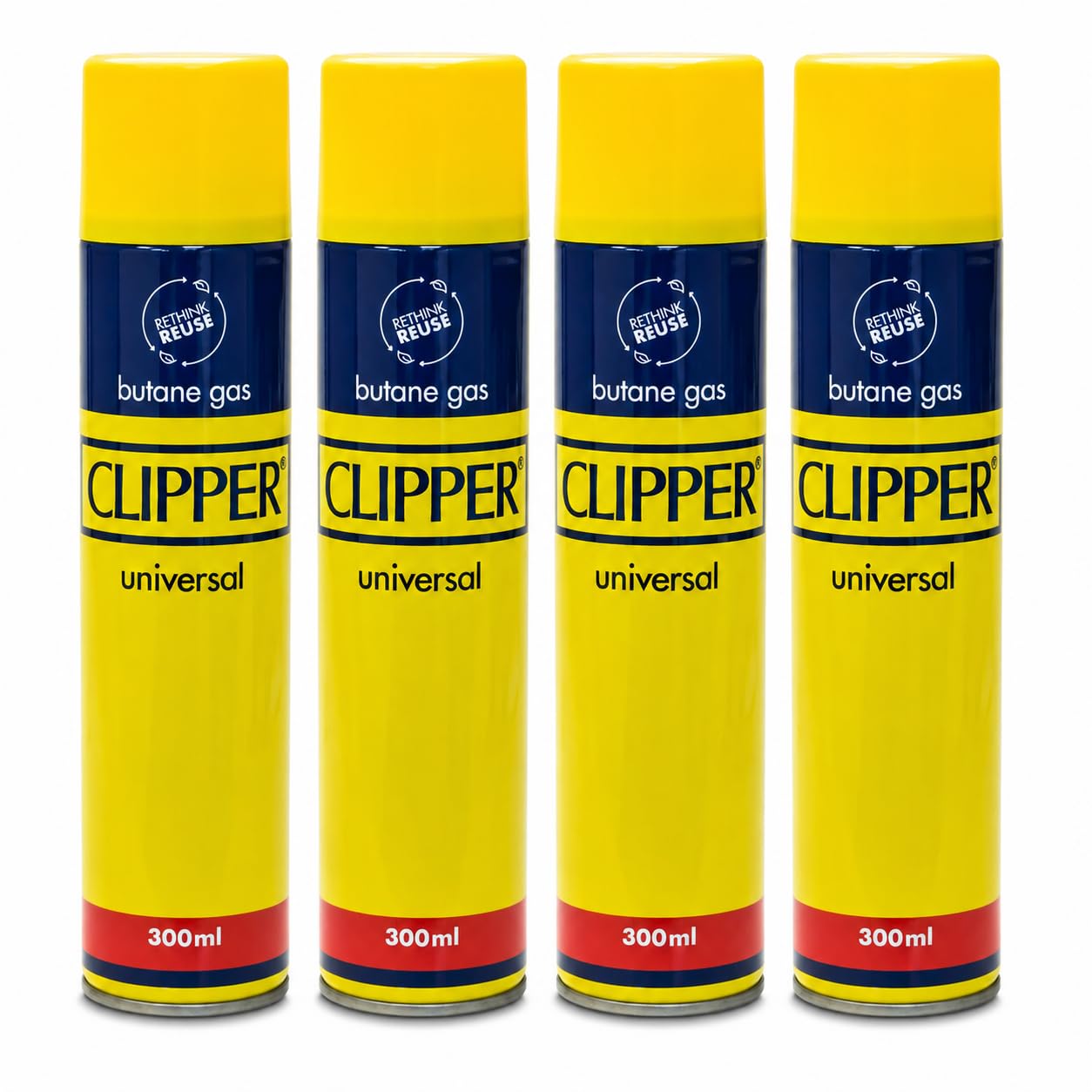 Genuine Clipper Gas, Suitable for Universal Canisters, Lighters, Torches and Camping Stoves, 300ml (4)