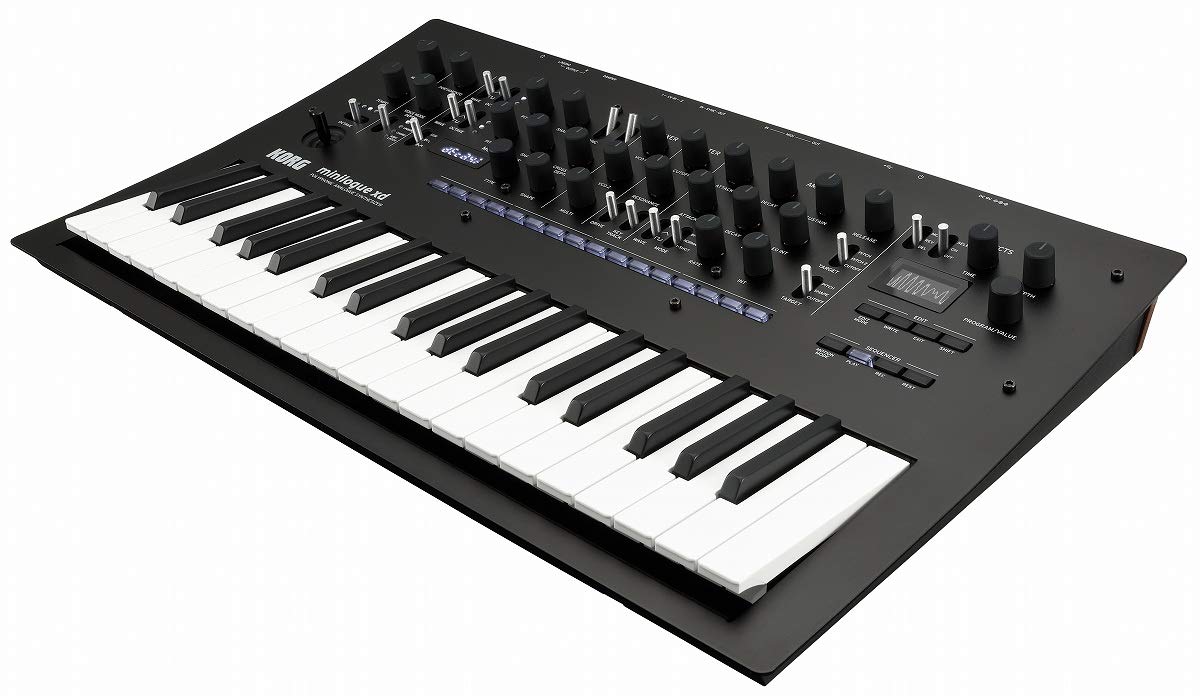 Korg minilogue XD 4-voice Analog Digital Synthesizer w/ 16-step Polyphonic Sequencer, 4 Voice Modes, and MIDI/Sync I/O