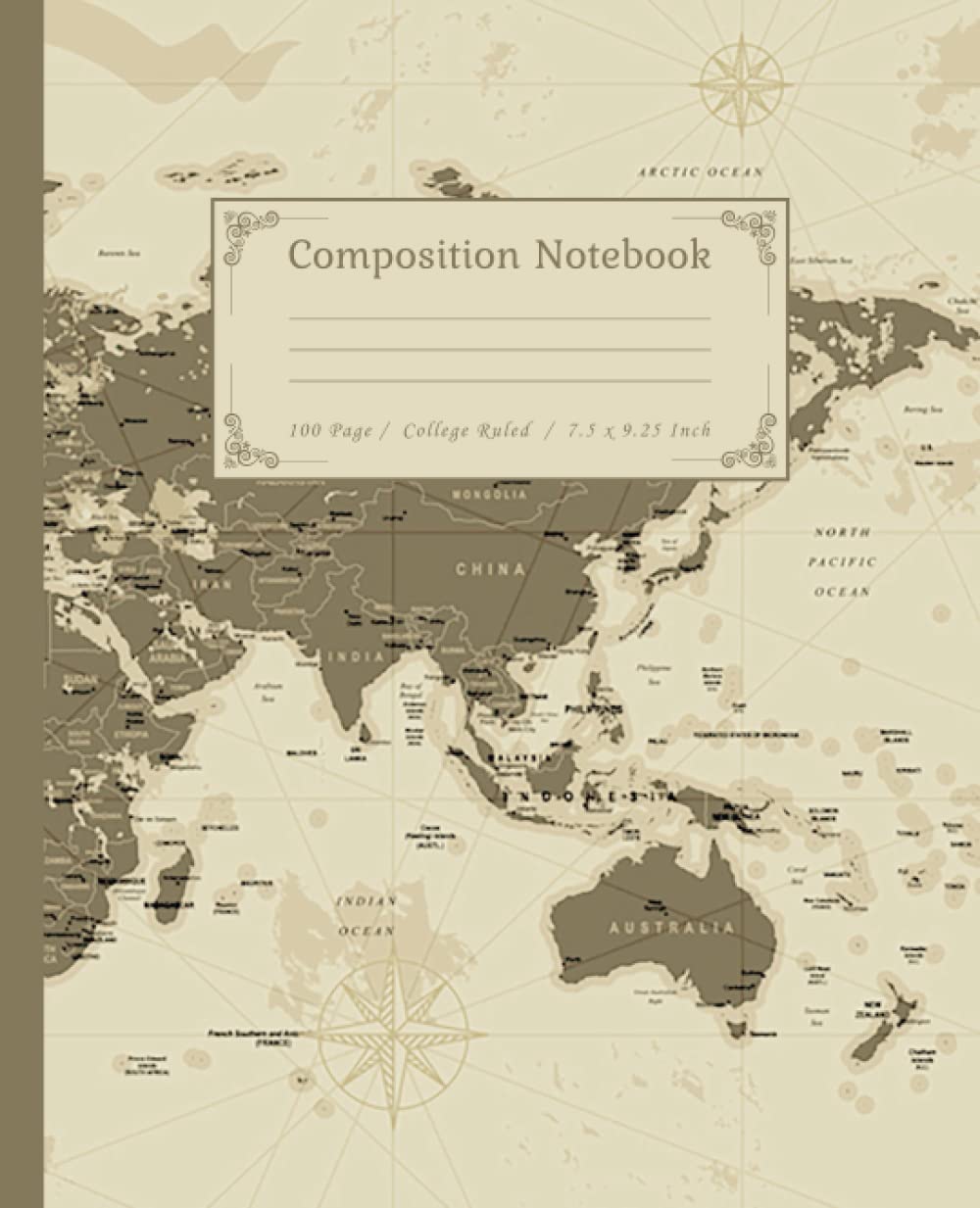 WORLD MAP NOTEBOOK, WORLD MAP COMPOSITION JOURNAL FOR KIDS, MEN, WOMEN, TEEN ADULTS, BOYS, GIRLS, VINTAGE MAP TRAVELLER COMPOSITION JOURNAL NOTEBOOK, ... COMPOSITION TRAVELLER LINED NOTEBOOK JOURNAL Paperback – May 26, 2022