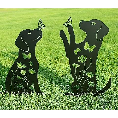 Doesen Metal Dog Garden Decor Cover