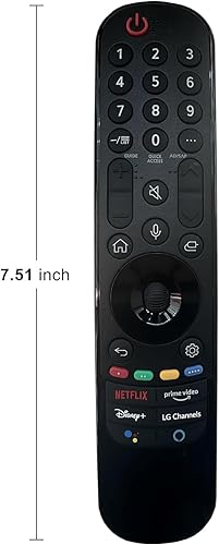 Miniatura 4 de Reemplazo remoto de TV LG, control remoto mágico para televisores inteligentes LG 2019-2023 con función de voz y puntero