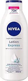 NIVEA Loção Hidratante Corporal Lotion Express - Loção Hidratante com textura leve que hidrata profundamente, protege do ressecamento e auxilia na regeneração da pele - 200ml