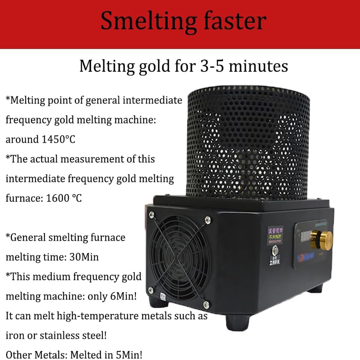 Kit Forno Fusione Metallo A Induzione 380W, Temperatura Costante 450°C, Portatile Per Leghe E Stagno, Modelli 150/250/380W