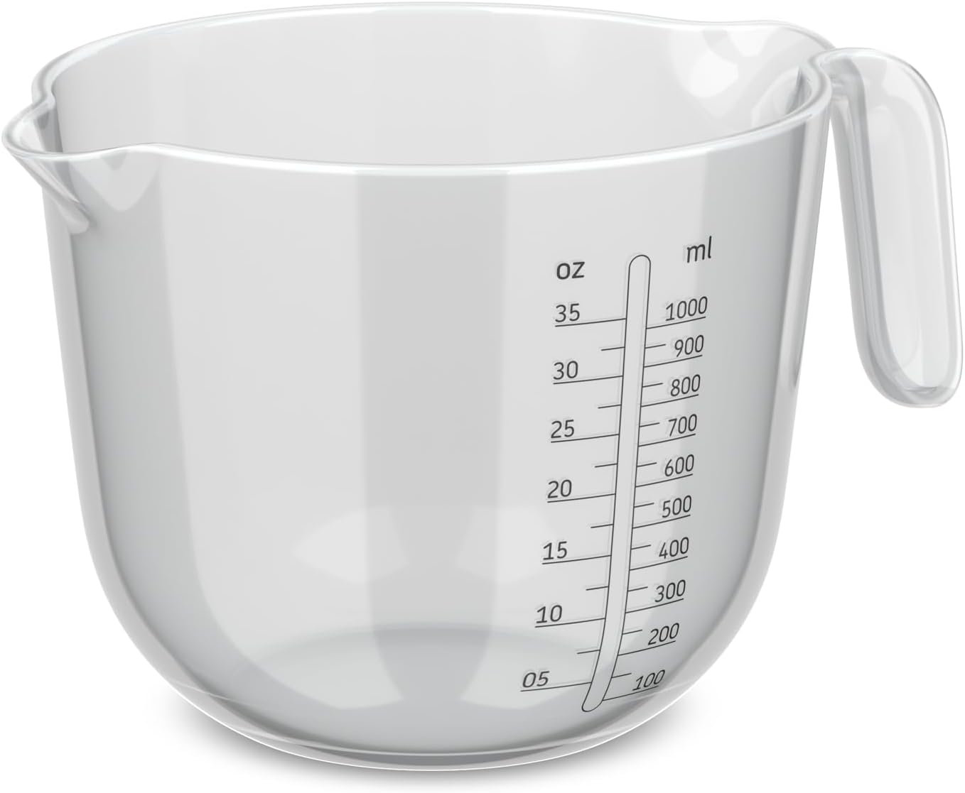 Mepal - Chef it measuring cup - Easy to read engraved scale - Ergonomic handle - Lightweight material - 1000 ml - Transparent