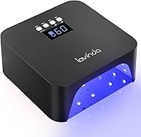 Vista 9 de Lavinda Lámpara de uñas de 48 W, luz UV inalámbrica recargable para uñas de gel, secadora de uñas LED con sensor automático, 4 ajustes
