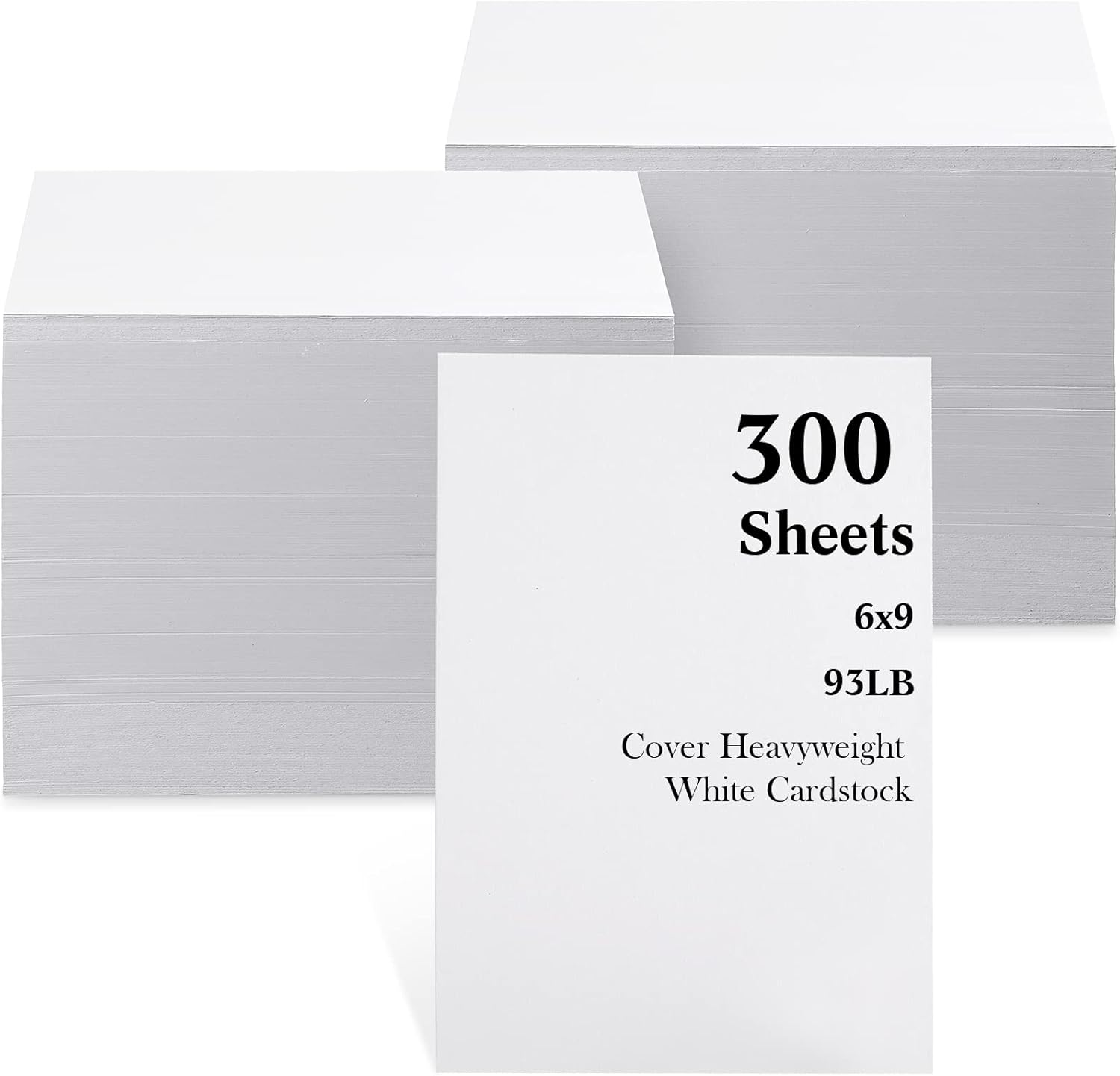 Seajan 300 Sheets 6 x 9 Invitation Cardstock Heavy Weight Printer Paper White