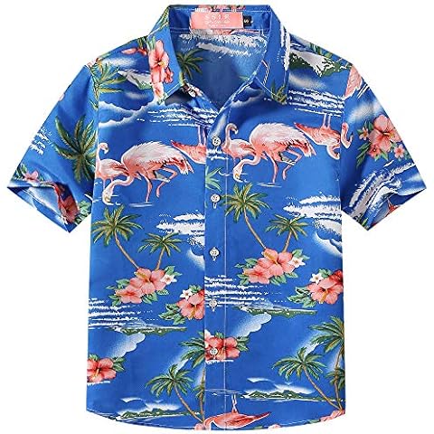 SSLR Big Girls Tropical Hawaiian Shirt Cover
