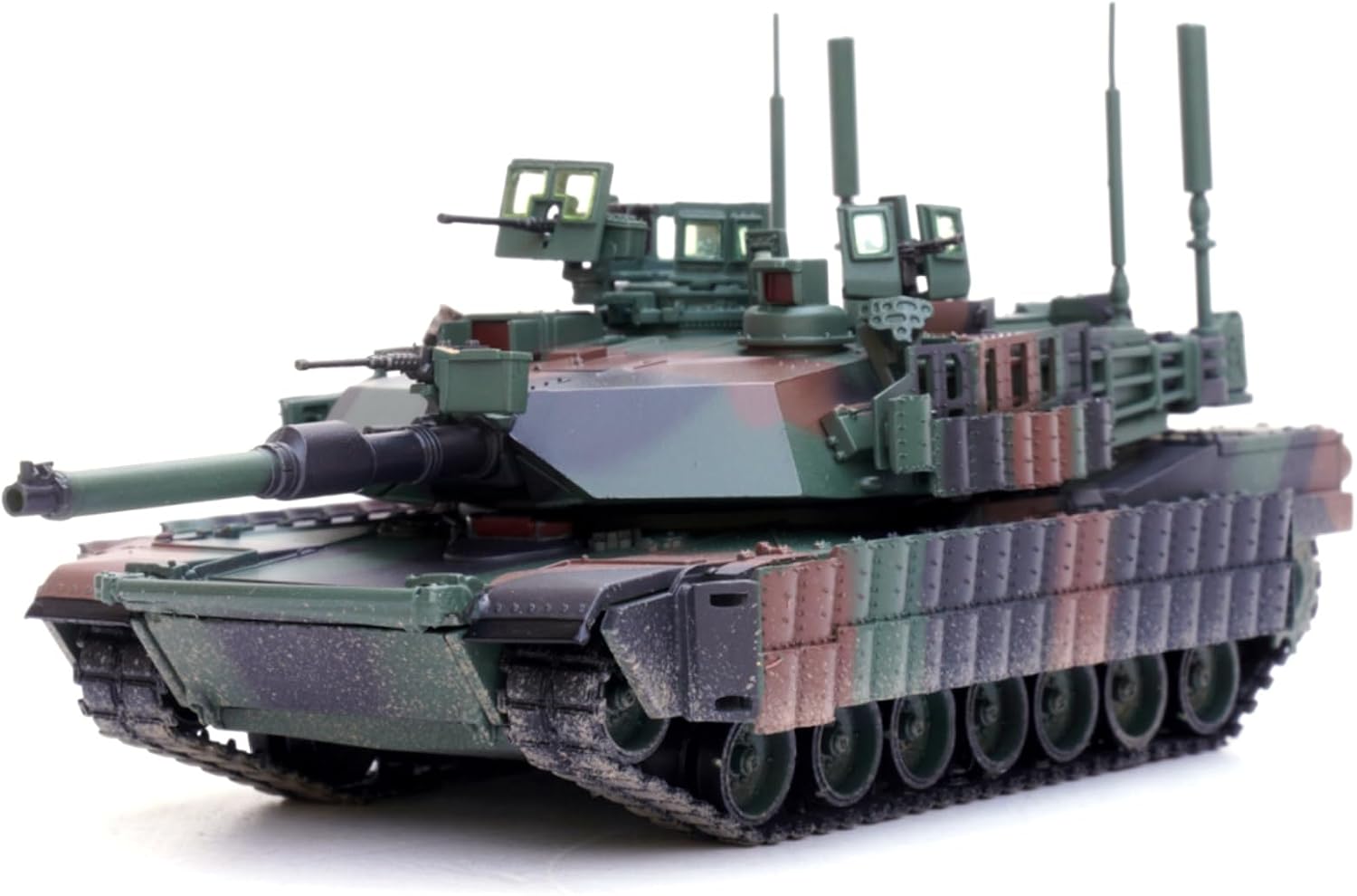 1:72 Scale Alloy US M1A2 TUSK II Abrams Main Battle Tank Model Simulation Tank Model for Collection