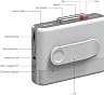 Maxell Wireless Bluetooth Cassette Player, USB-C Fast Charge  thumbnail 3