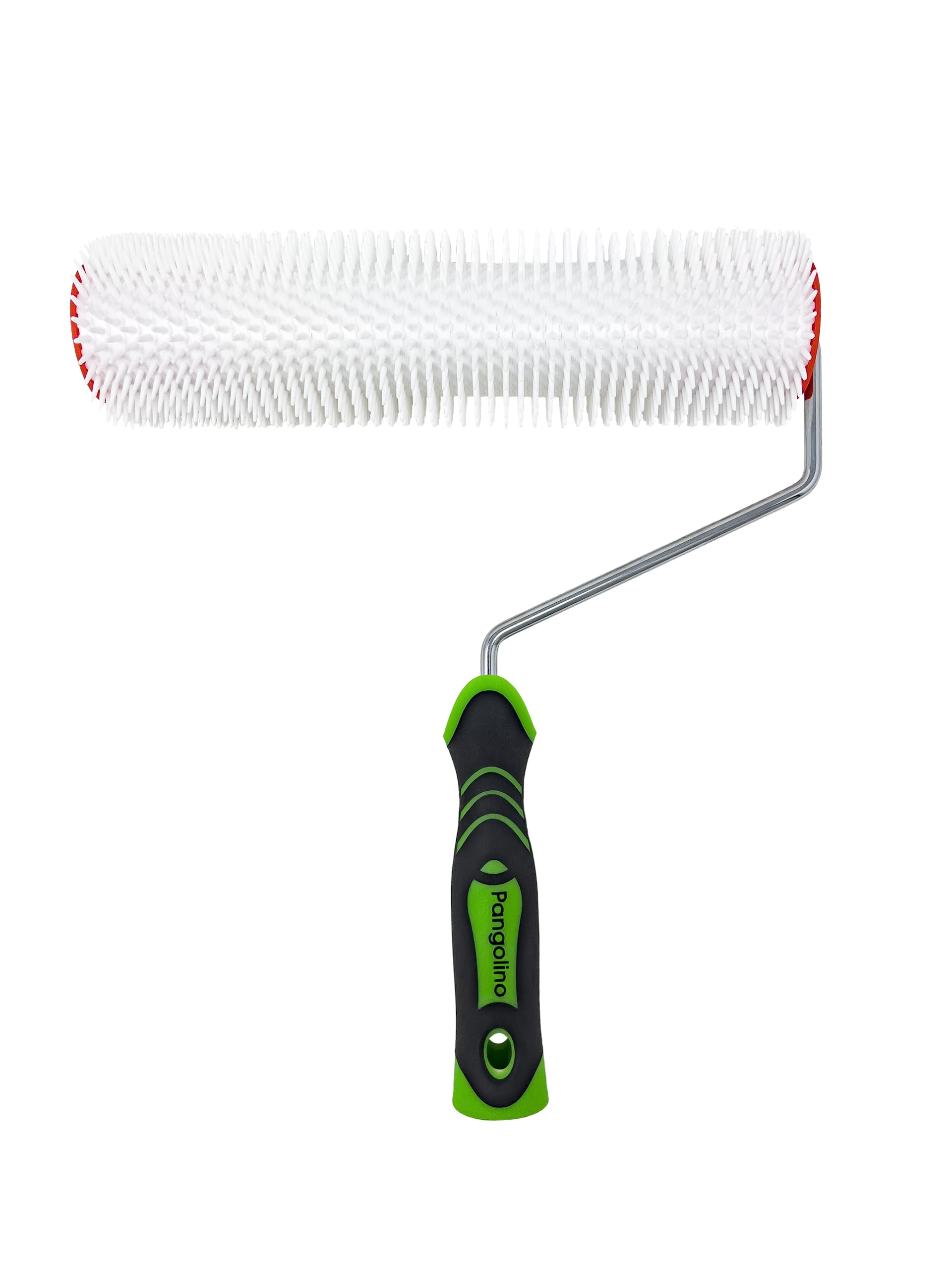 Pangolino Rouleau débulleur 25 cm | pointes 21 mm | support métallique réutilisable | prêt à l’emploi | idéal résine, chape, ragréage