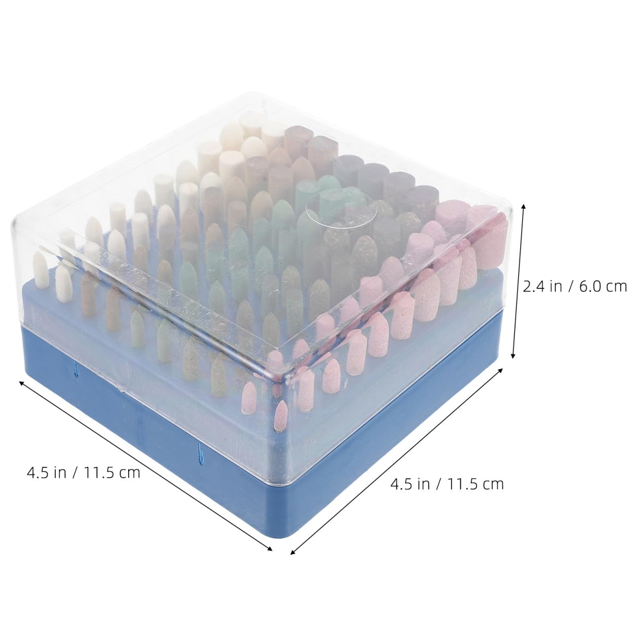 Juego de Brocas de Pulido para Amoladora Eléctrica, 100 Piezas | Lana, Goma, Cuero y Acero, 3, 0mm de Vástago, Mezcla Compacta para Talleres y Hogares