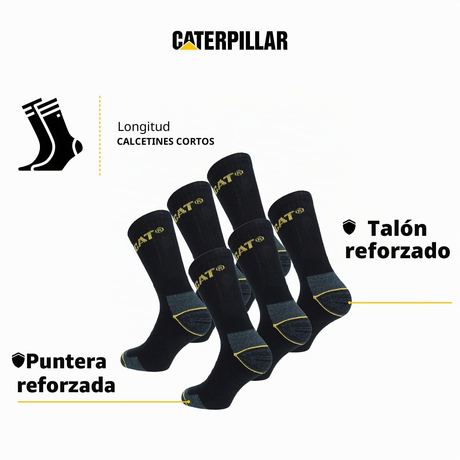 Caterpillar Real Work Calcetines Hombre