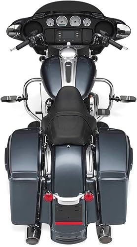 Miniatura 8 de Estriberas para motocicleta y autopista, compatible con Harley Road King Street Glide, Honda, Suzuki, Yamaha con protector de motor de 1 pulgada