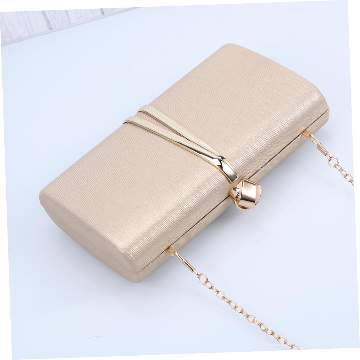Ipetboom Bolso De Mano Dorado Fiesta Bolso Clutch Mujer Diseño De Cuero Pu Capacidad Media Para Bodas