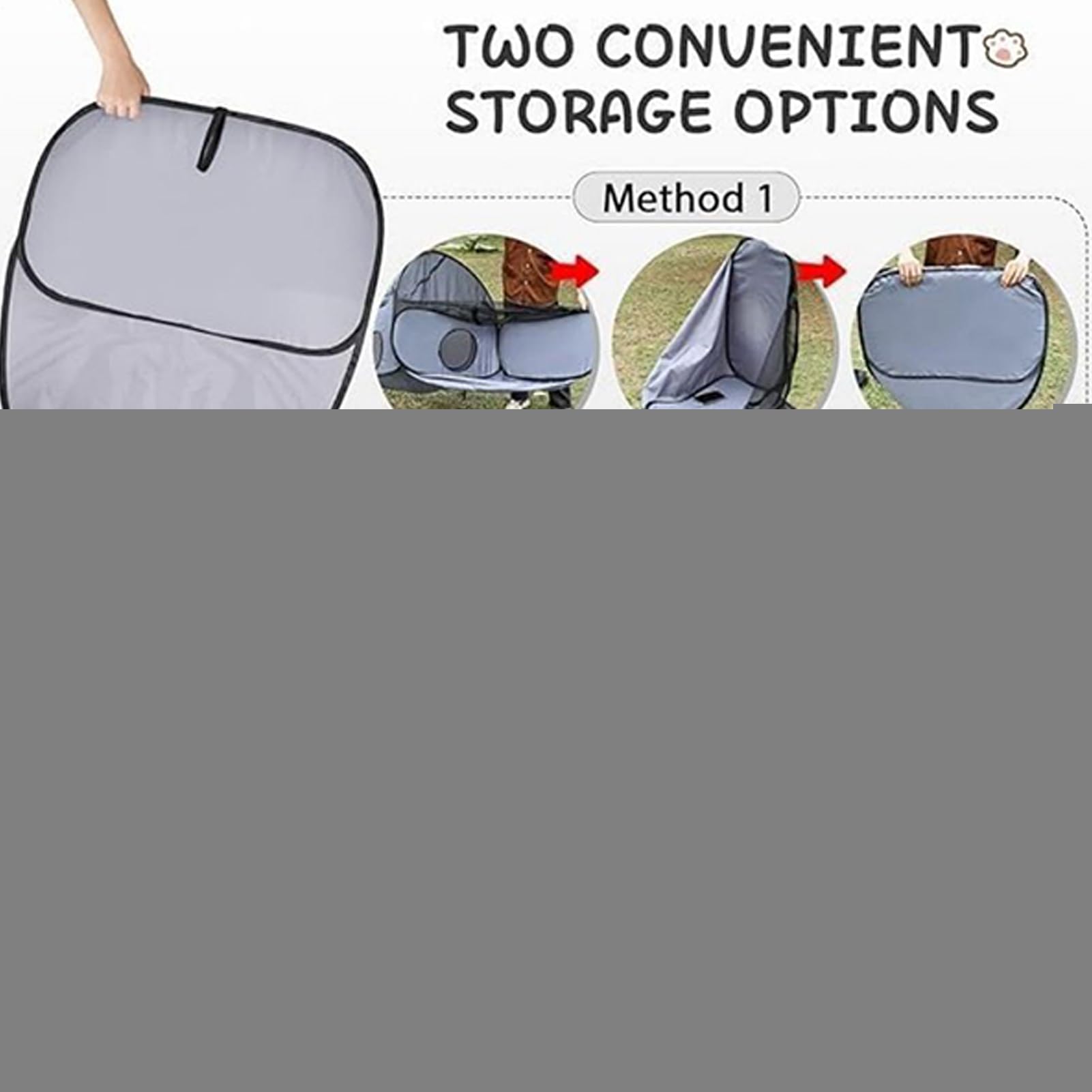 Corralito para Gatos al Aire Libre | Túneles de recinto para Gatos, Corral de Juego para Perros – Túnel Plegable para Ejercicio, Juguetes interactivos para Gatitos y Cachorros, Juegos de Interior y