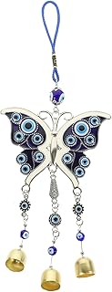 MUSISALY Pingente De Sino De Borboleta Decoração De Casamento Azul Decoração De Casa Sinos De Vento Ao Ar Livre Janela Sinos De Vento Sinos De Vento Pingente De Sino De Vento Decoração