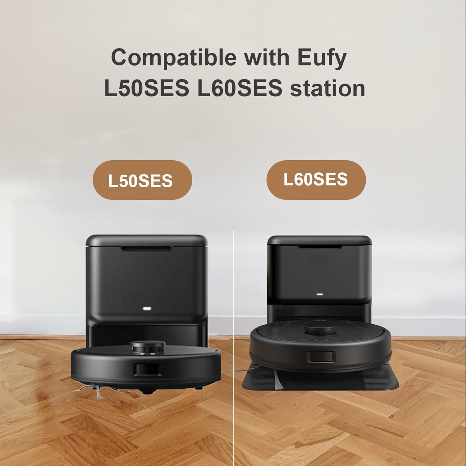 Dust Bags Compatible with Eufy L50 SES L60 SES Self-Empty Station Vacuum Bags (10 Packs)
