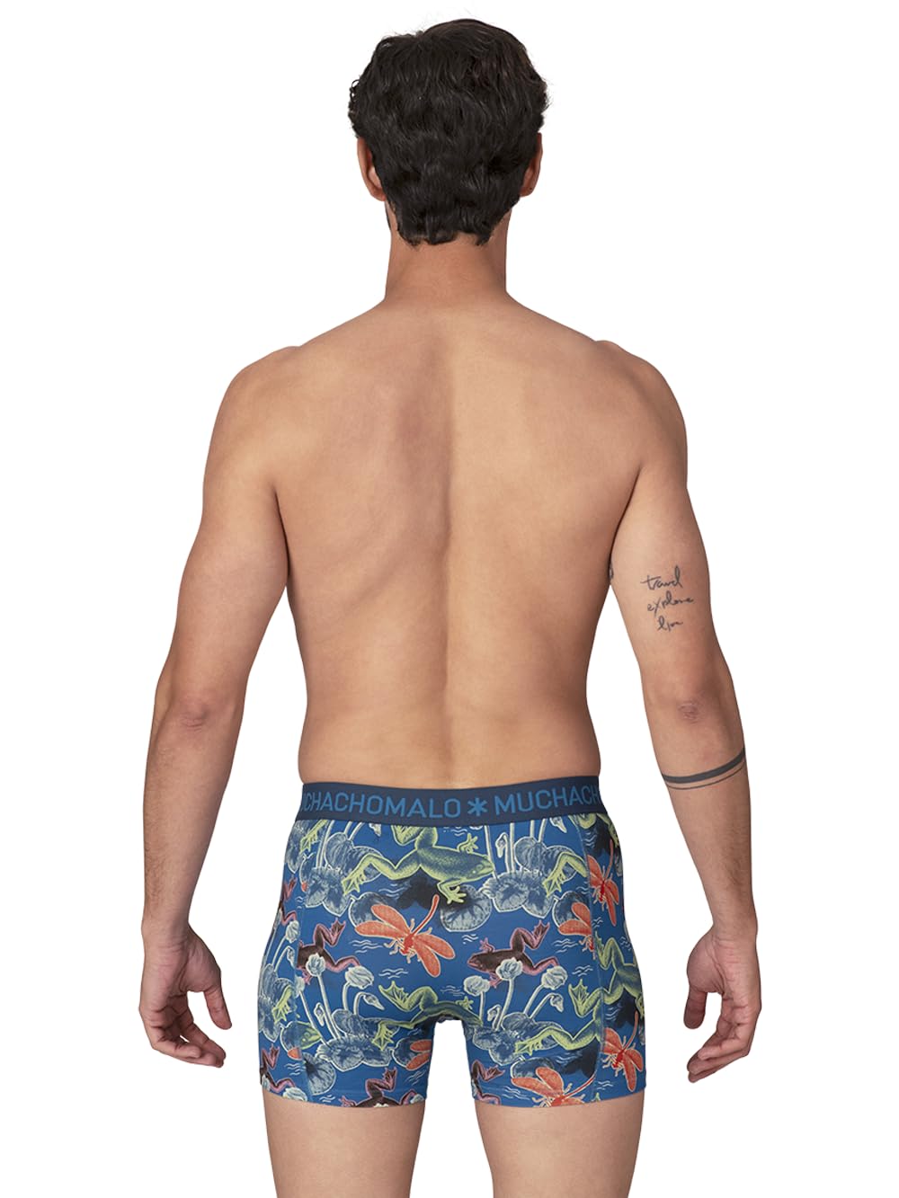 Muchachomalo Boxer da Uomo, Biancheria Intima da Uomo in Cotone, Multipack da 4 Pezzi, Boxer con Stampa, vestibilità Classica, con Fascia Elastica in Vita