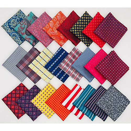 Eksel 45 Pack Pocket Square Set For Men Assorted Patterns And Colors Party Weddings #TOP1