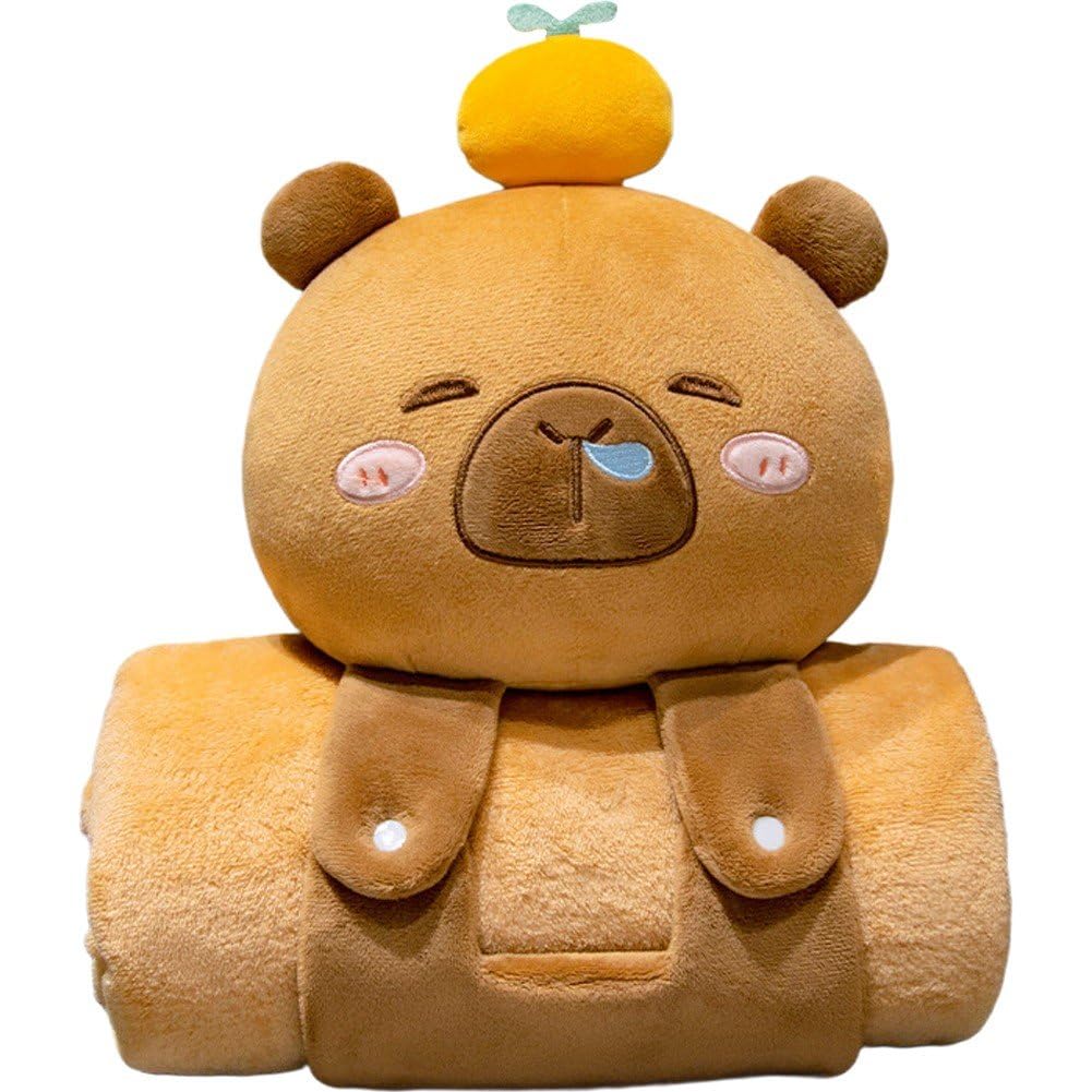 Couverture capybara mignonne et moelleuse pour apporter de la tendresse et du réconfort
