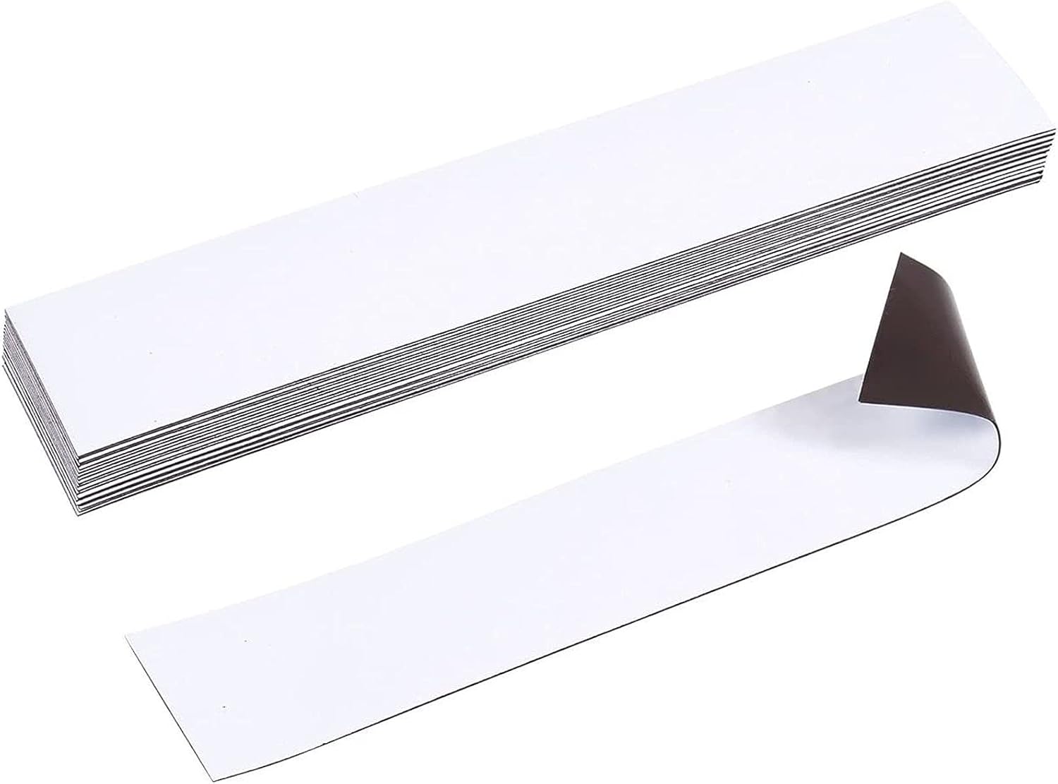 Pack of 20 Labels Shelf Label Strips Rewritable Dry