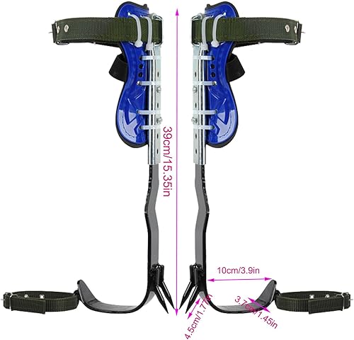 Tree Climbing Spikes, Tree Climbing Gear with Non-Slip Pedal, Adjustable Tree Climbing Tool Set