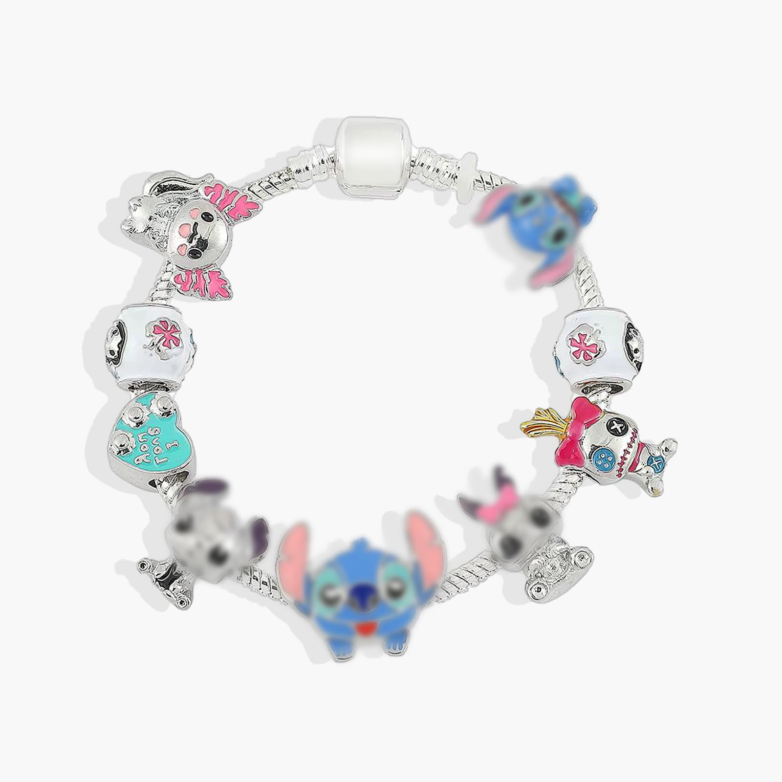 VIYAAN Pulseras de Stitch Ajustable para Mujeres y Niñas, Joyería Amistad, Regalo Adecuado para fiestas de cumpleaños como accesorios de vestir
