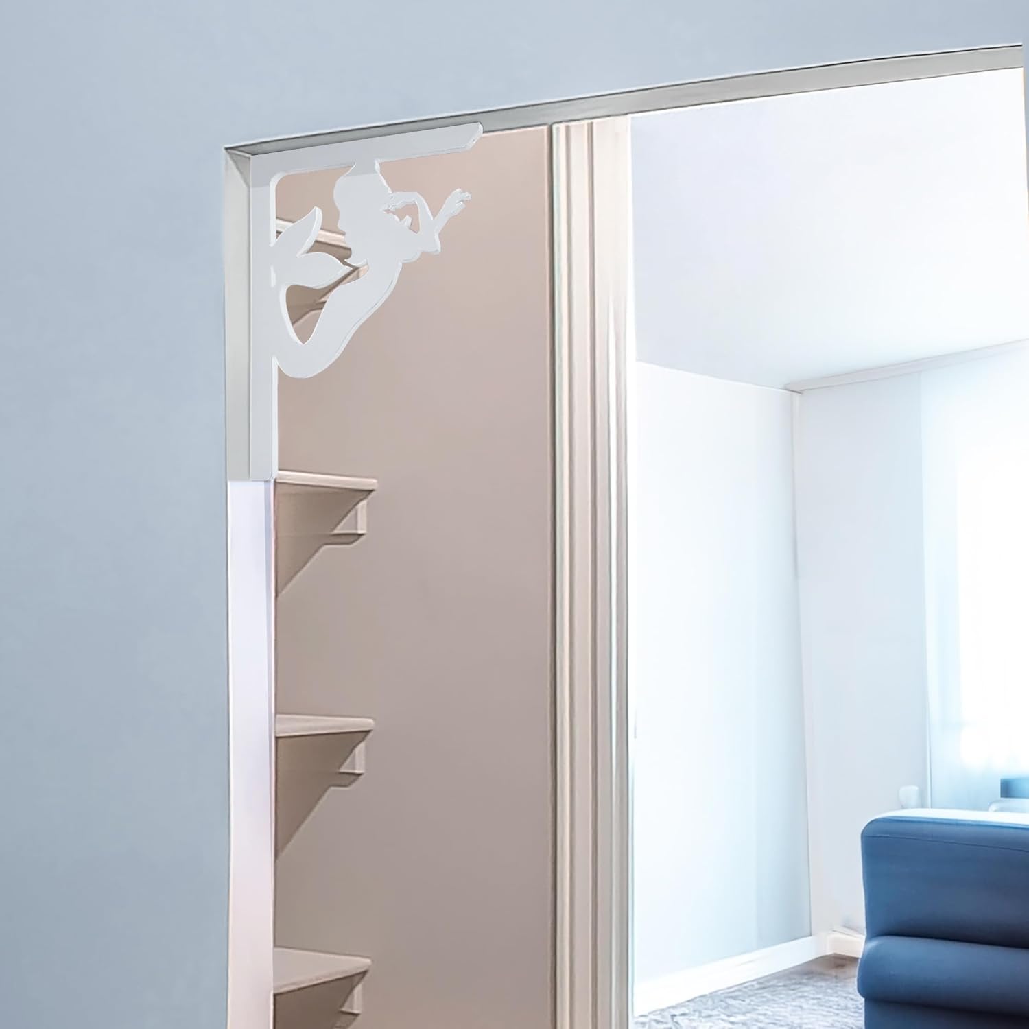 JennyGems Mermaid Mailbox or Porch Bracket, Decorative PVC Outdoor Indoor, Beach Coastal Decor, 21 Inch, Made in USA