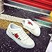 riou Zapatillas Deportivas de Mujer Zapatos Bordados Flor Blanca de Encaje Zapatillas...