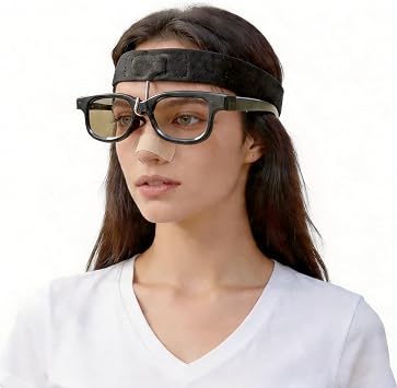 Eyeglasses Holder Rhinoplasty Glasses Holder Nose Guard Glasses Suspension for Nasal Surgery Septoplasty and Broken Nose Recovery Support,Reduce Nose Pressure,fit Head 17-26inches