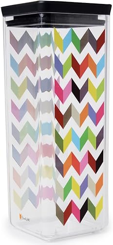 Miniatura 2 de French Bull Ziggy - Recipiente de plástico para almacenamiento de cereales y alimentos secos a prueba de fugas, sin BPA, con tapa, despensa, cocina,