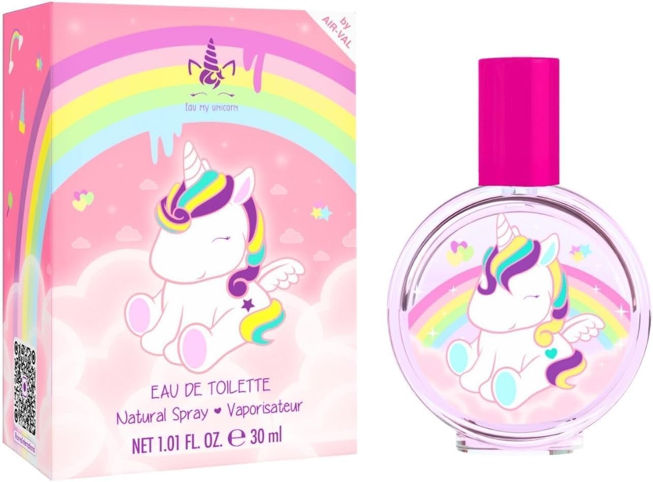 Eau My Unicorn Perfumy dla dzieci: perfumy dla dziewczynek w pięknej szklanej butelce i wzór jednorożca (30 ml)