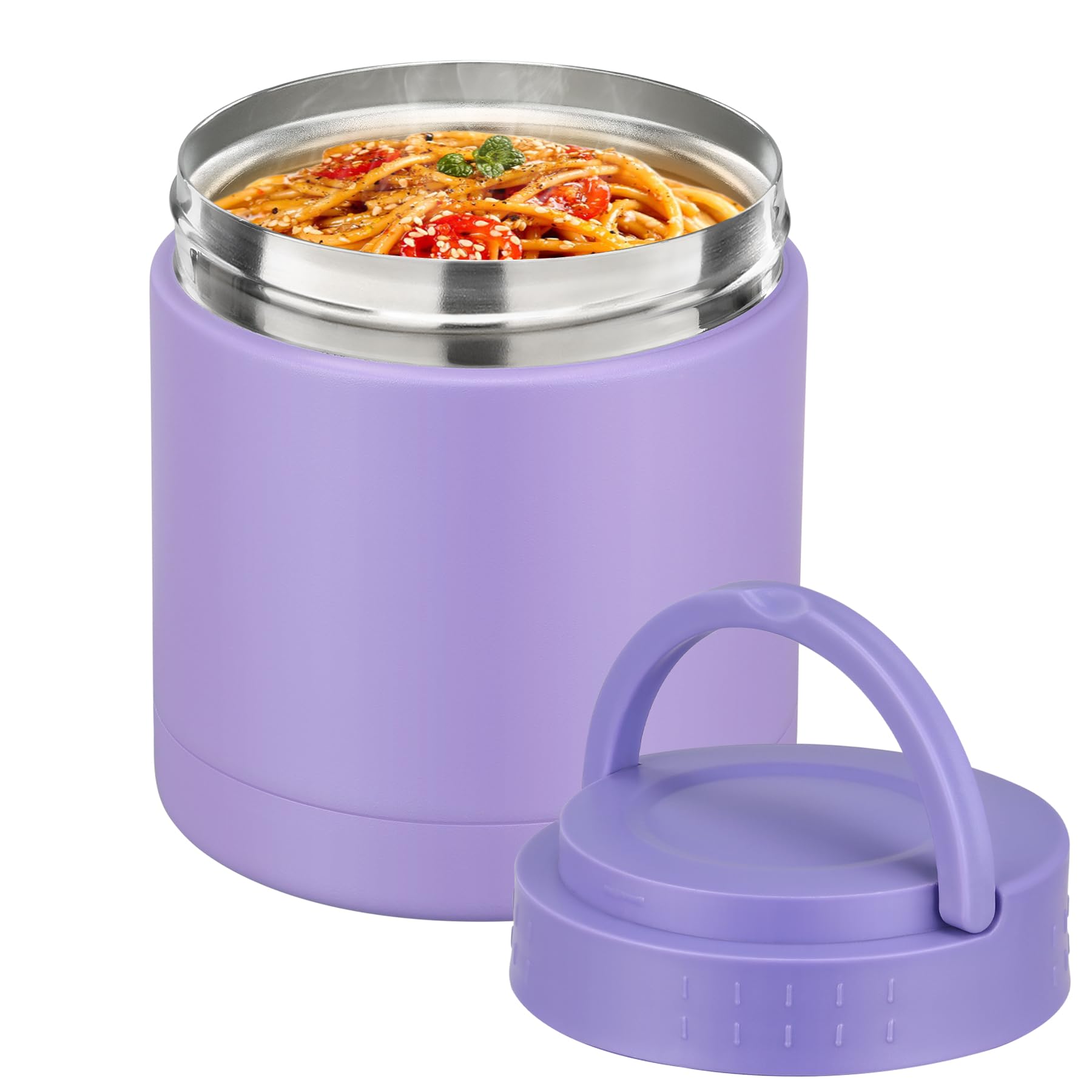 10.5oz Soup Thermo for Hot Food Kids Adults Insulated Food Jar with Handle Width Mouth Leak Proof Food Containers Stainless Steel Lunch Box for Office