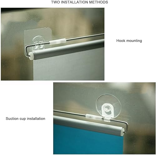 Miniatura 4 de Persianas opacas con ventosa, persianas enrollables retráctiles, cortinas ligeras de filtrado de luz, 12 tamaños, persianas enrollables temporales