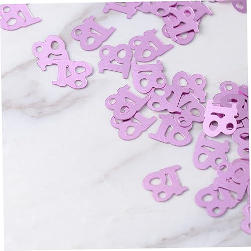 Miniatura 7 de Didiseaon 600 piezas de decoración de mesa de comedor de cumpleaños, confeti con purpurina, decoración de mesa de comedor, decoración de mesa de