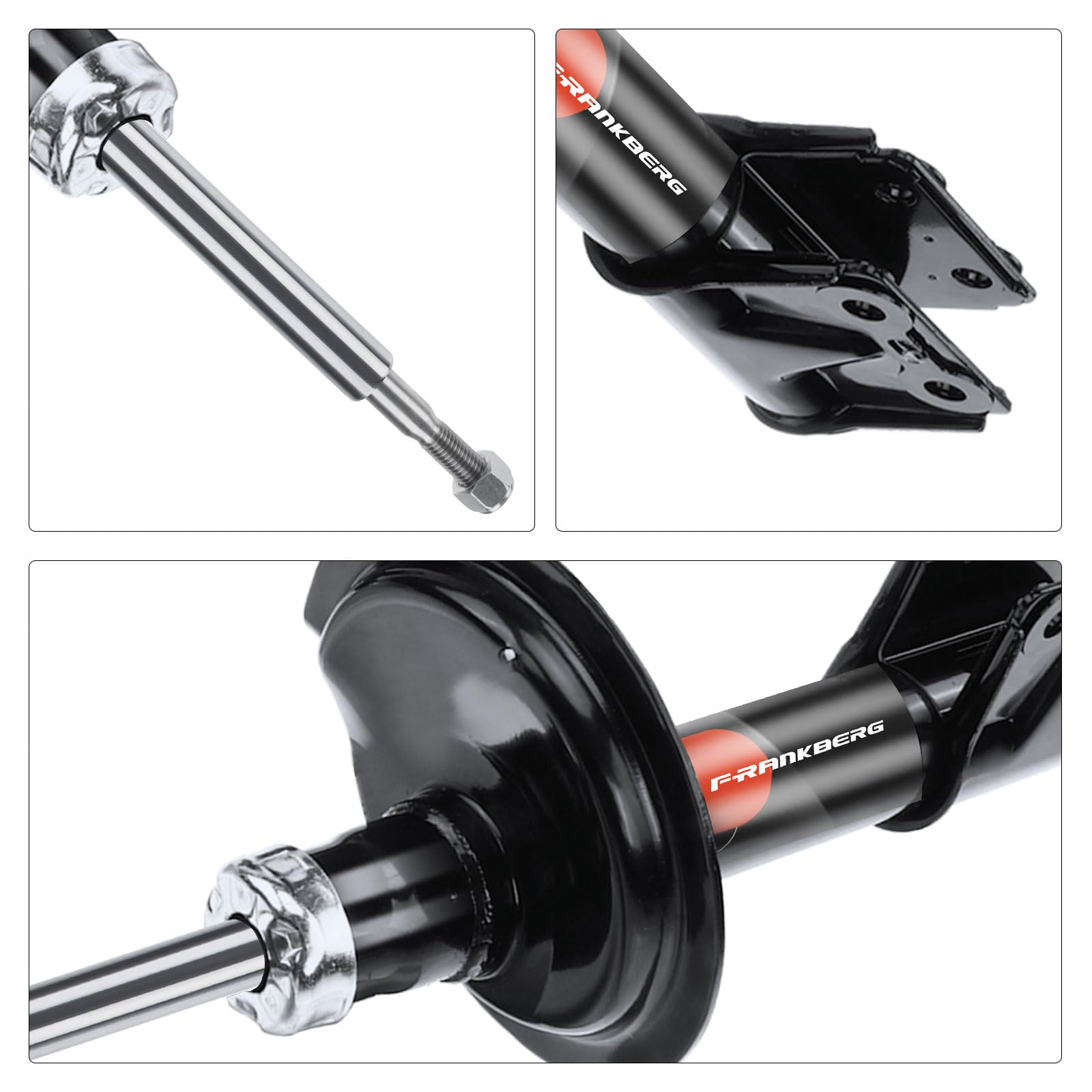 Frankberg 2 amortiguadores delanteros de 513 mm a presión de gas 5202EE | Compatible con: 307 CC 3B, 307 3A/C, 307 SO 3H, 307 Descanso 3E
