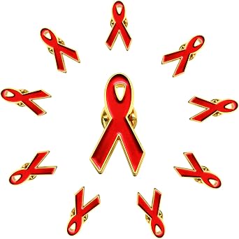 10Pack Cause Awareness Multicolor Ribbon Lapel Pin -Support Your Fundraiser