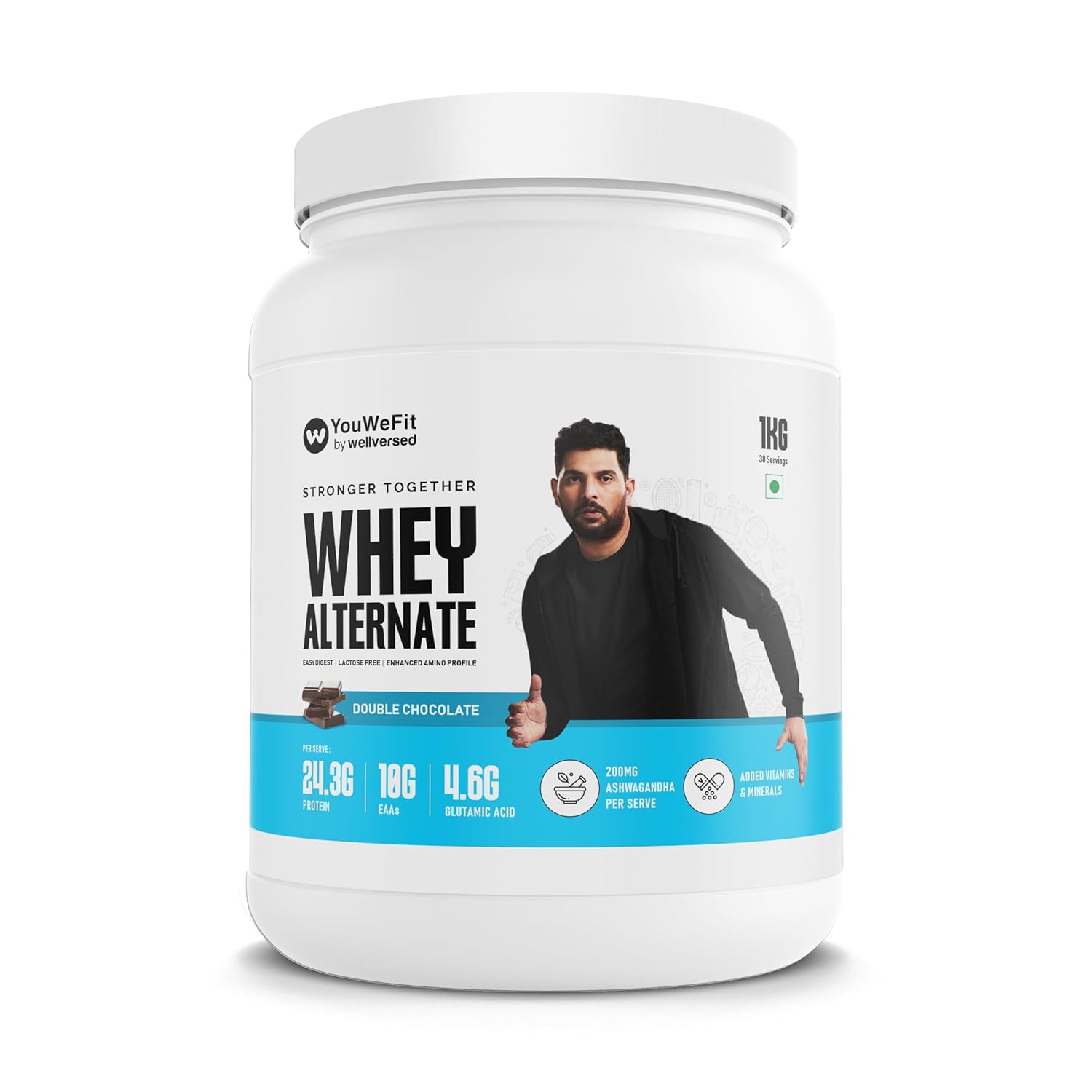 New & Improved YouWeFit Whey Alternate (1kg) 24g Protein, 5g BCAA