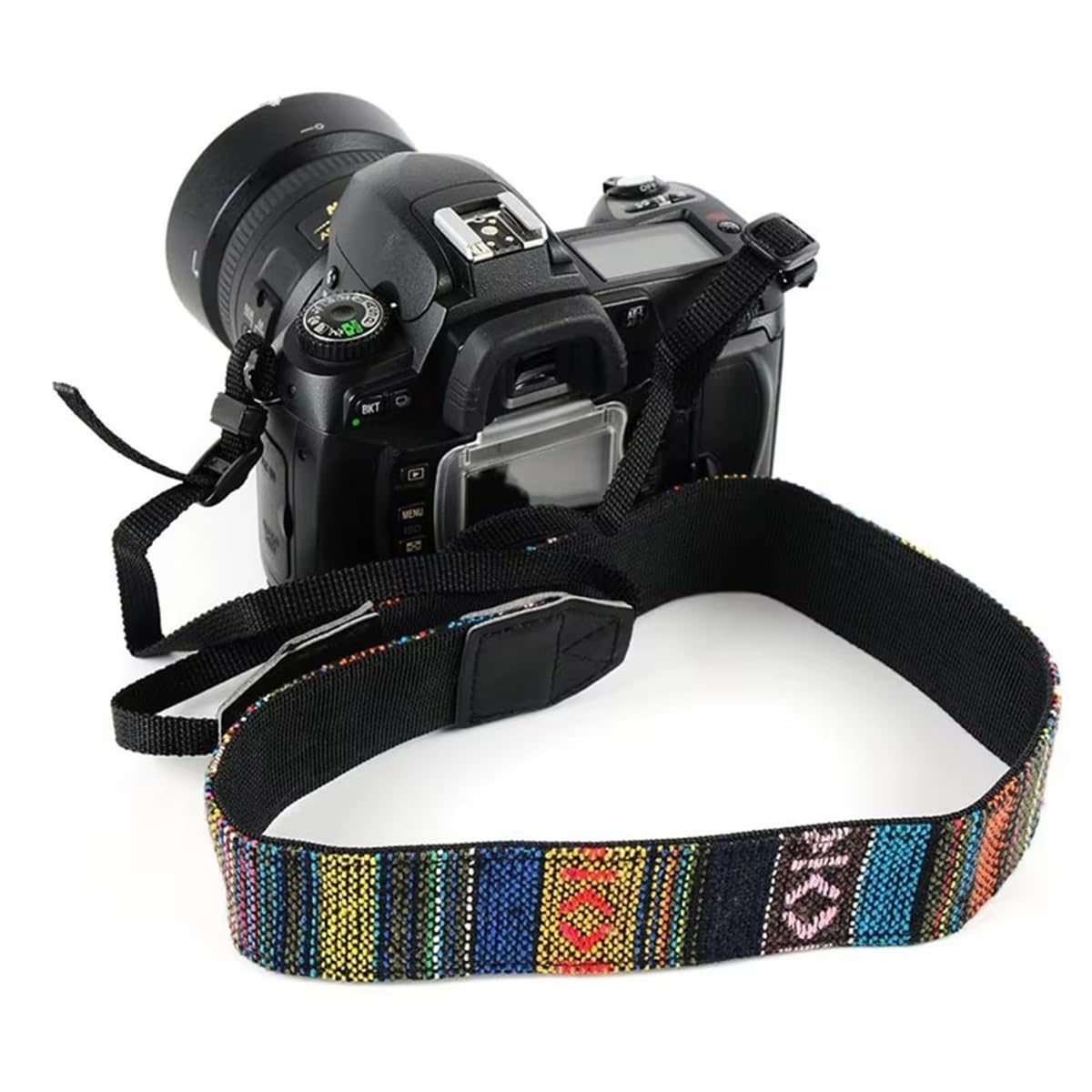 eWINNER 1pcs Colorful Camera Strap for SLR DSLR Cameras Embroidered Woven Camera Straps Adjustable Neck & Shoulder Strap for Photographers