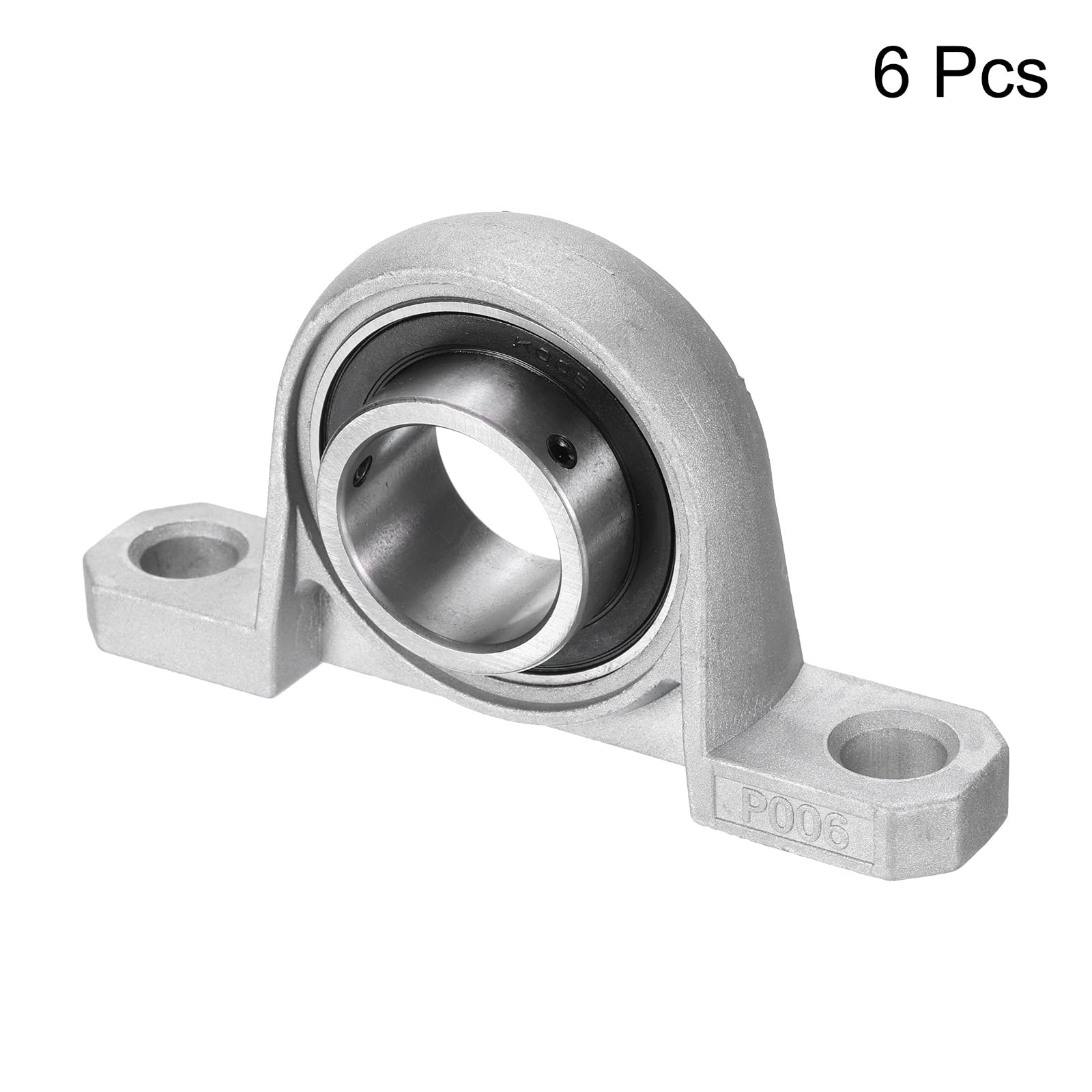 QUARKZMAN 6 Stück KP006 Flanschlager 30mm Bohrung Zinklegierung Innenkugel Flanschlager Selbstausrichtung