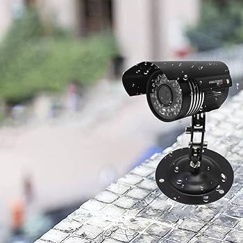 黒色 360度回転 防犯カメラ スタンド式 黒色 360度回転 防犯カメラ