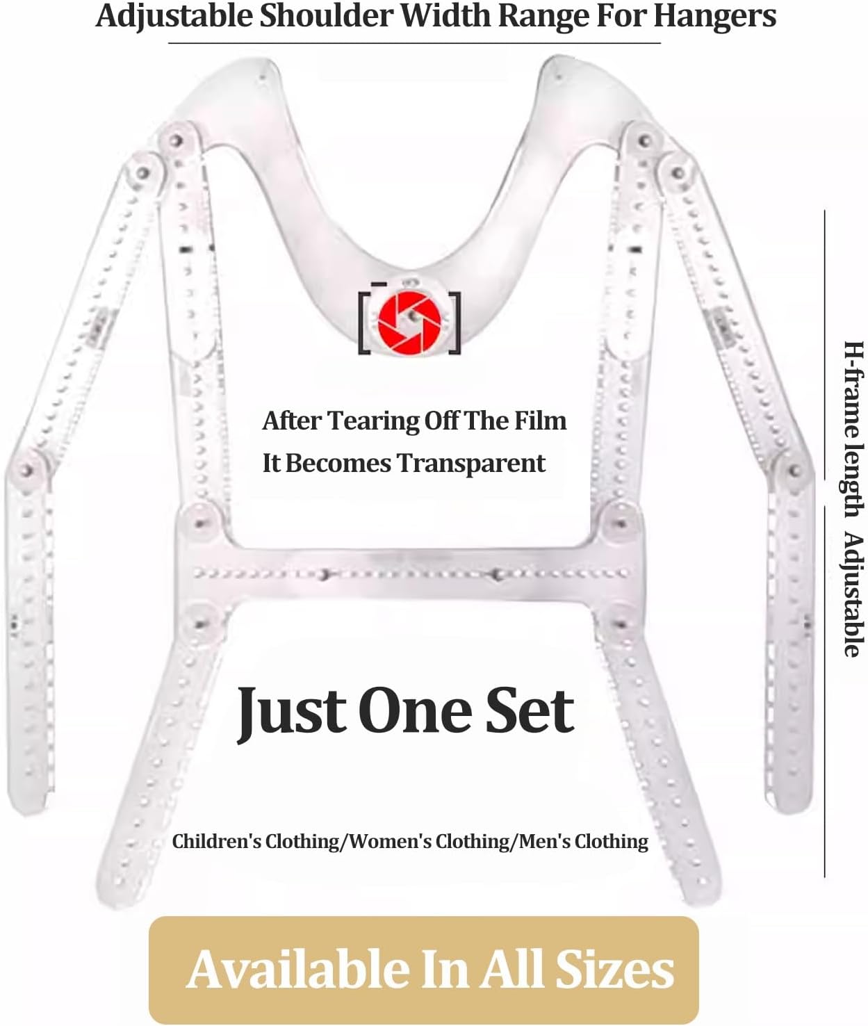 Mannequin Dress Form Clear Plastic Clothes Hangers Adjustable Pose, Hangers for Boutique Clothing for Kids & Women/Men Sets, Photography Backdrop Hangers Lightweight(Child)