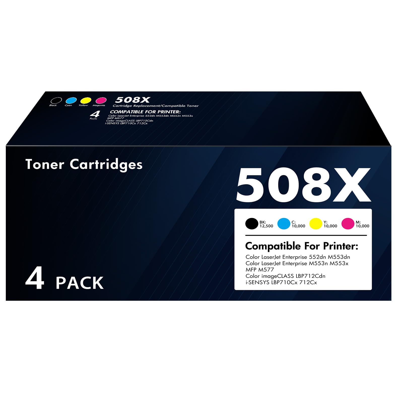 Amazon.com: 508X 508A Toner Cartridge Set: Compatible